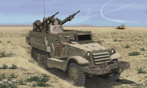 militaire Dragon Halftrack M3 Anti-A&eacute;rien isra&euml;l