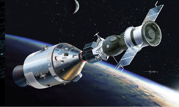 espace Dragon Apollo 18 &amp; Soyuz 19