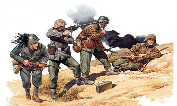 militaire Dragon &laquo;Chasse aux Partisans&raquo;(1943)