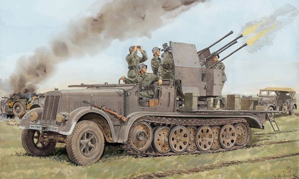 militaire Dragon Sd.Kfz.7 Flakvierling 38  