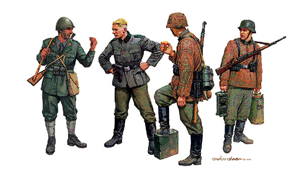 militaire Dragon Force de l&rsquo;Axe Balkans 1943