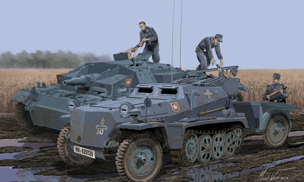 militaire Dragon Sd.Kfz.252 Transport Munitions 