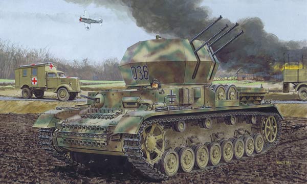 militaire Dragon Flakp. IV Ausf.G Wirbelwind 2in1