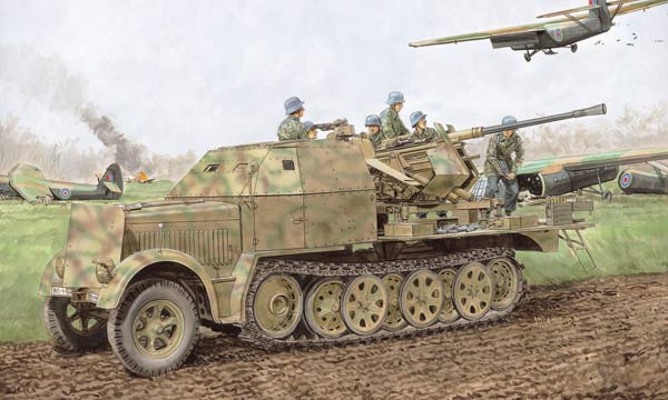 militaire Dragon Sd.Kfz.7/2 2 in 1