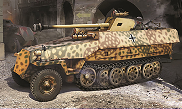 militaire Dragon SD.KFZ.251/22 AUSF.D INFRA-ROUGE