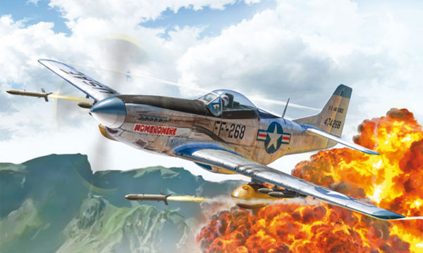 avion Italeri F-51D Mustang Guerre de Cor&eacute;e