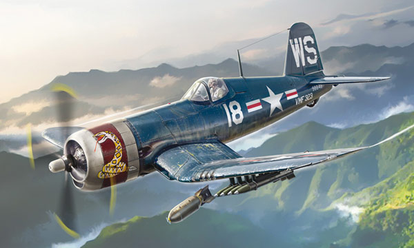 avion Italeri F4U-4 Corsair Guerre de Cor&eacute;e