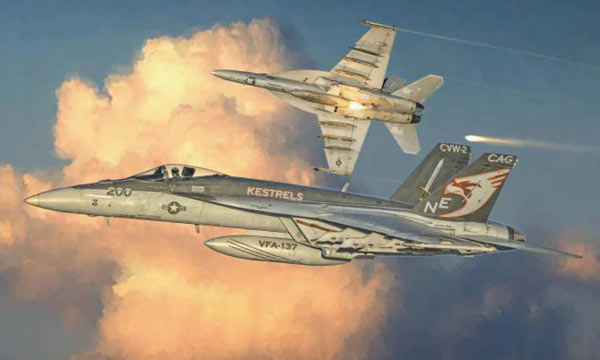 avion Italeri F/A-18E Super Hornet