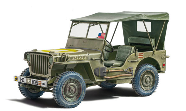 voiture Italeri Willys Jeep MB