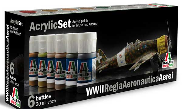 peinture Italeri Set Peintures Avions Italie 2.GM