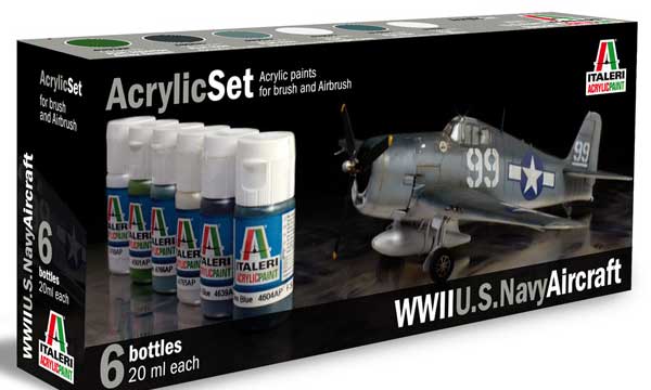 peinture Italeri Set peintures Avions US Navy 2GM