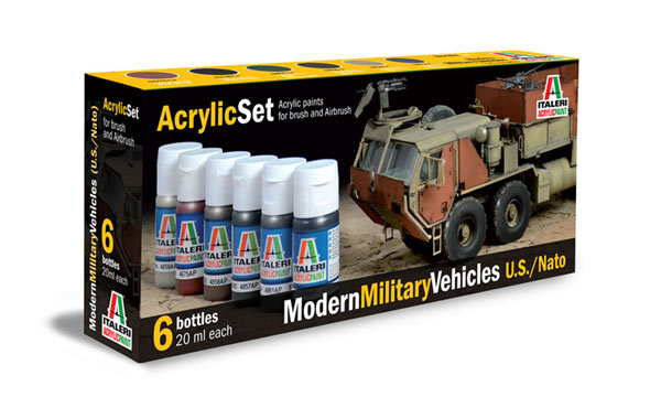 peinture Italeri Set Peintures Arm&eacute;e US/OTAN