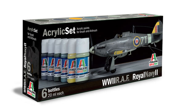 peinture Italeri Set Peintures RAF/Royal Navy