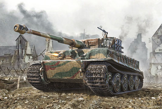 militaire Italeri Tiger I Normandie 