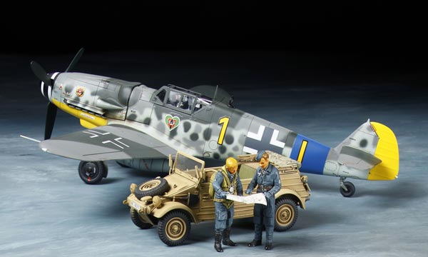 avion Tamiya Messersch. Bf109G-6 &amp; K&uuml;belwagen