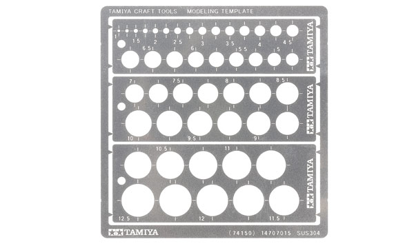 outillage Tamiya Gabarits de Gravure Ronds