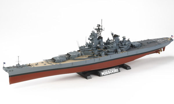 bateau Tamiya Cuirass&eacute; USS Missouri 1991